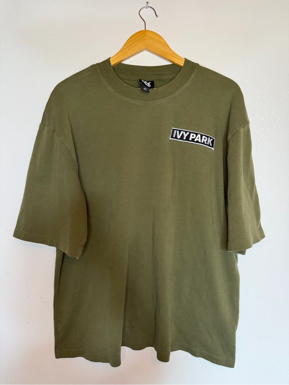 IVY PARK Olive Green Short-Sleeve Logo Tee